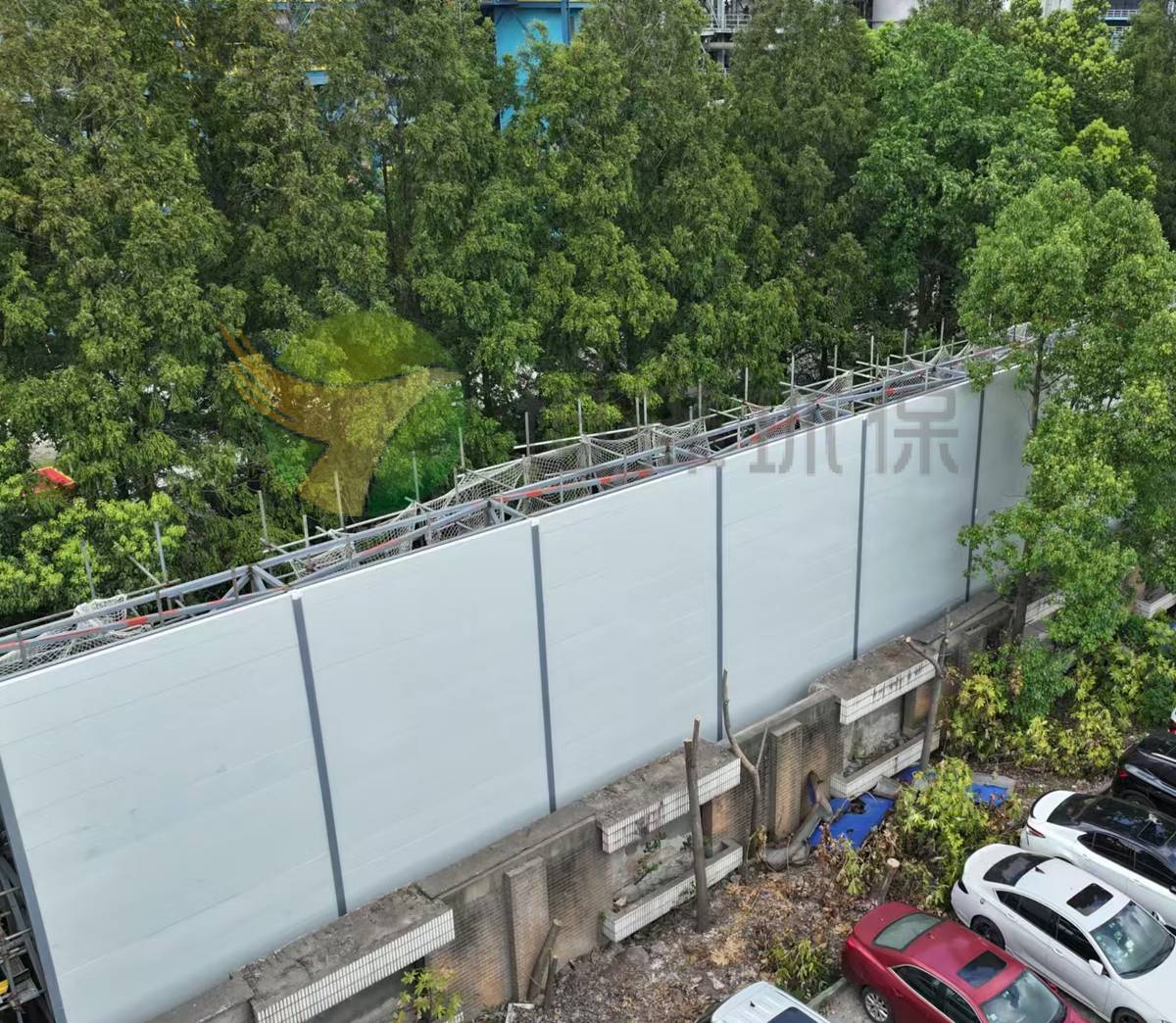 高橋石化有限公司浦東北路廠界噪音治理廠界聲屏障